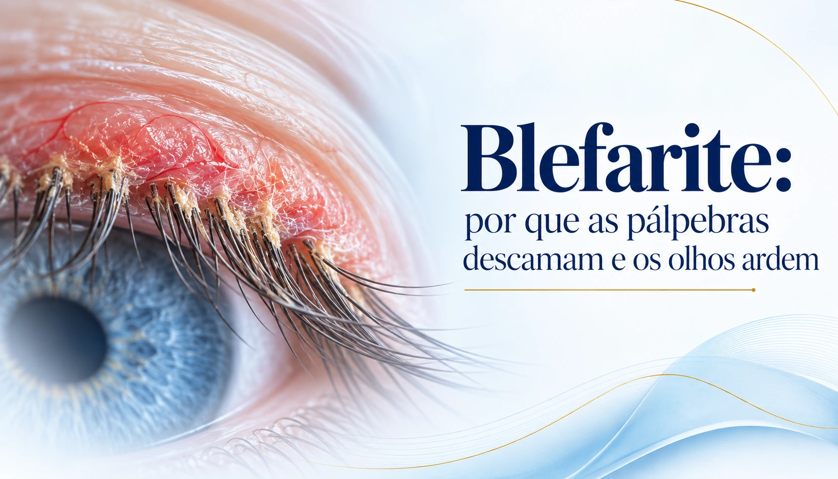 Blefarite: por que as pálpebras descamam e os olhos ardem