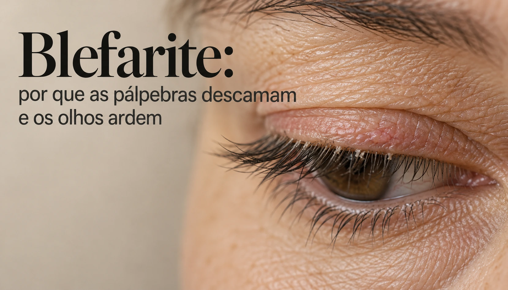 Blefarite: por que as pálpebras descamam e os olhos ardem